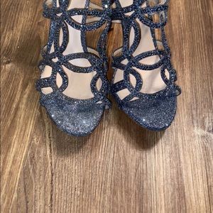 INC silver/Gray sandals